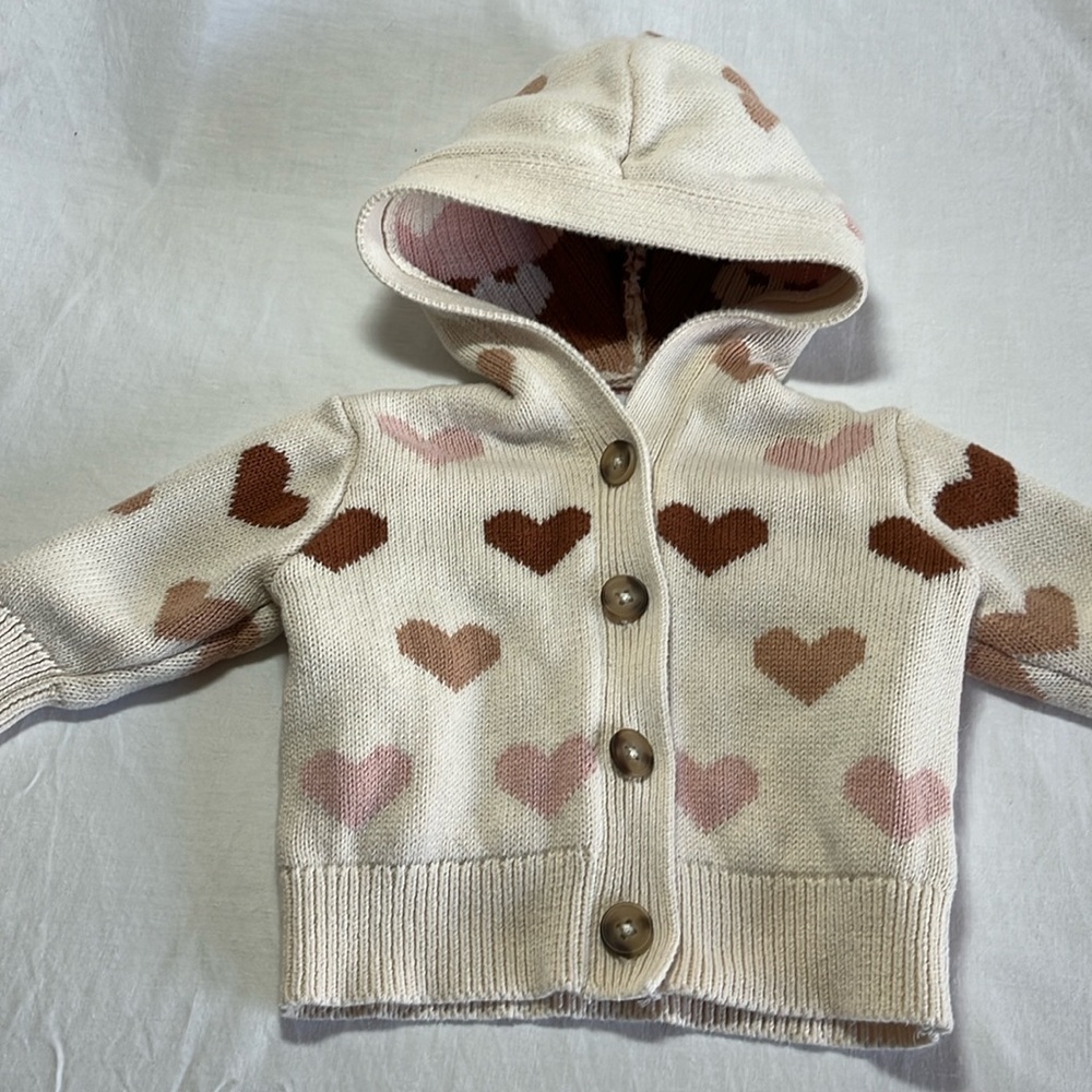 0-3M Old Navy warm knit sweater jacket